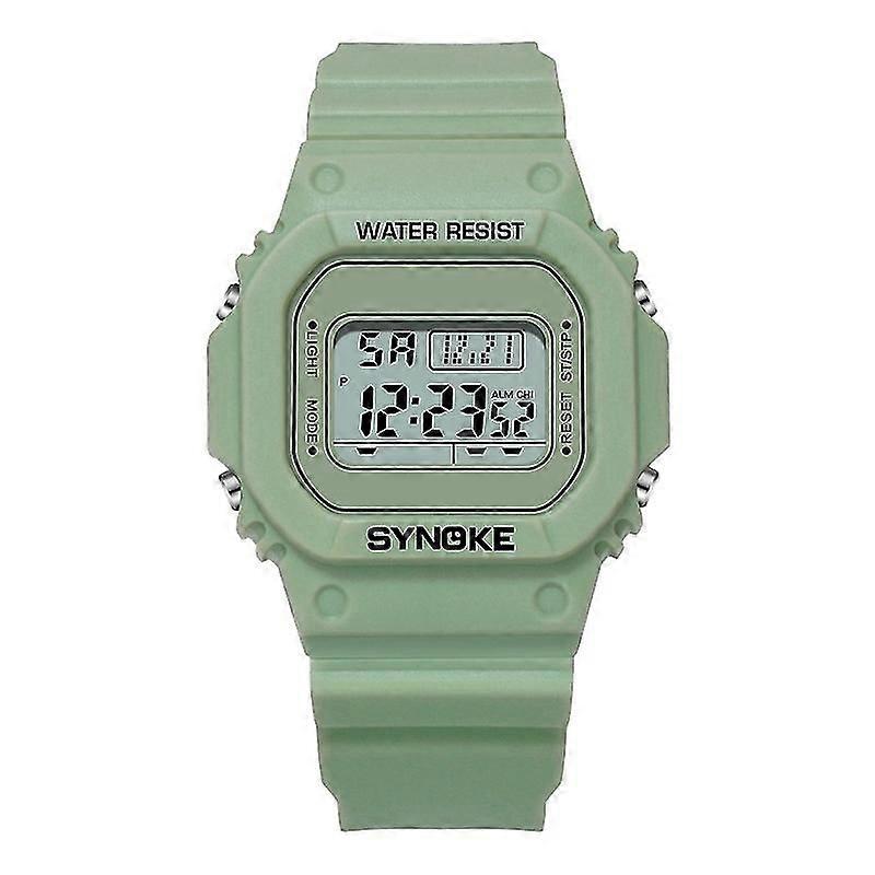Synoke 9620 Plastic Strap Electronic Watch Broth Green