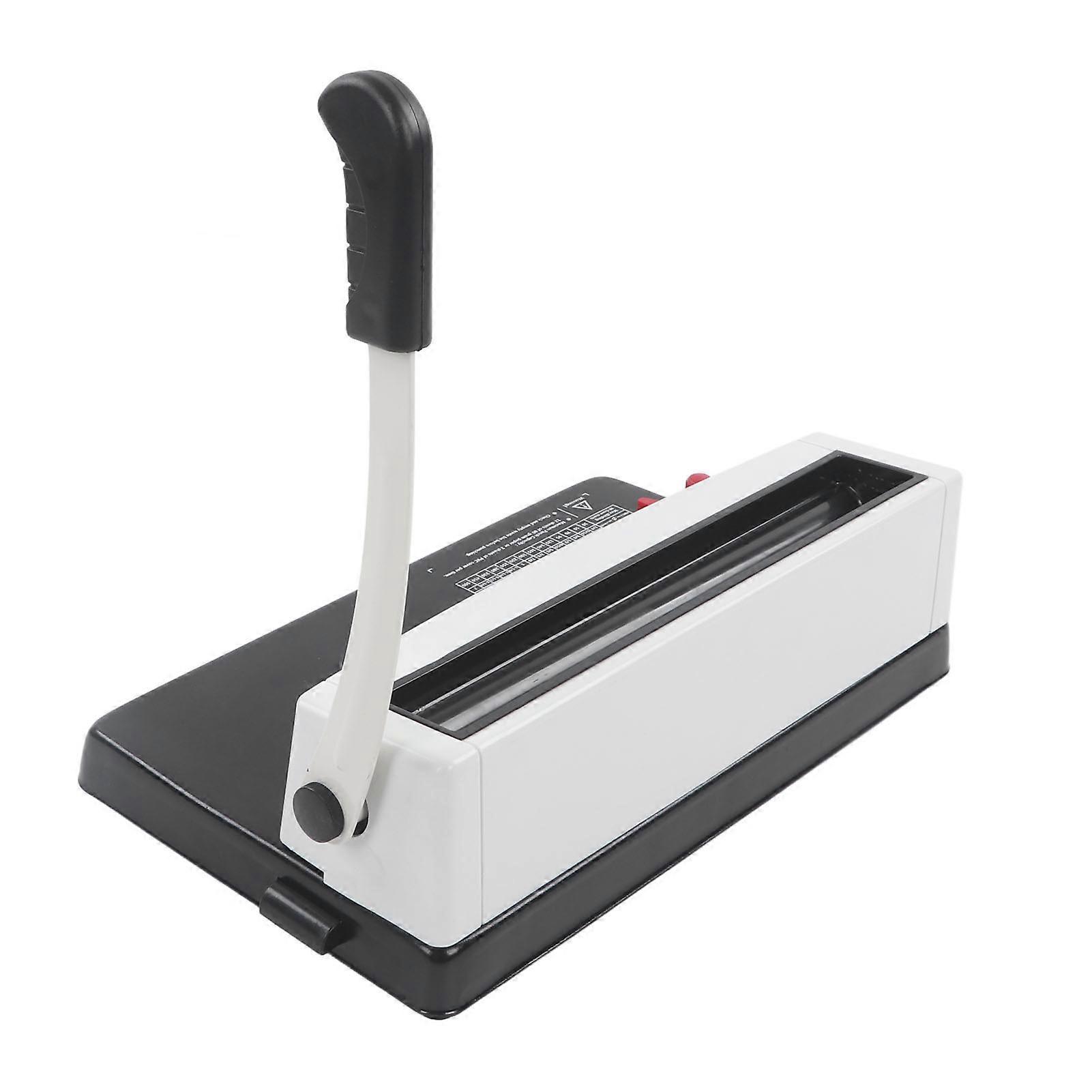 Spiral Coil Binding Machine Humanized Handle Round Hole Punch Wire Binder Machine for Letter Size 