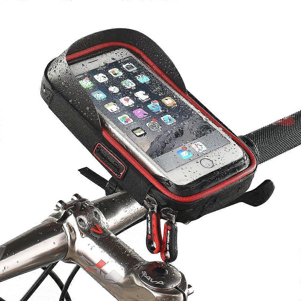 Bicycle phone holder transparent touch bag for cycling
