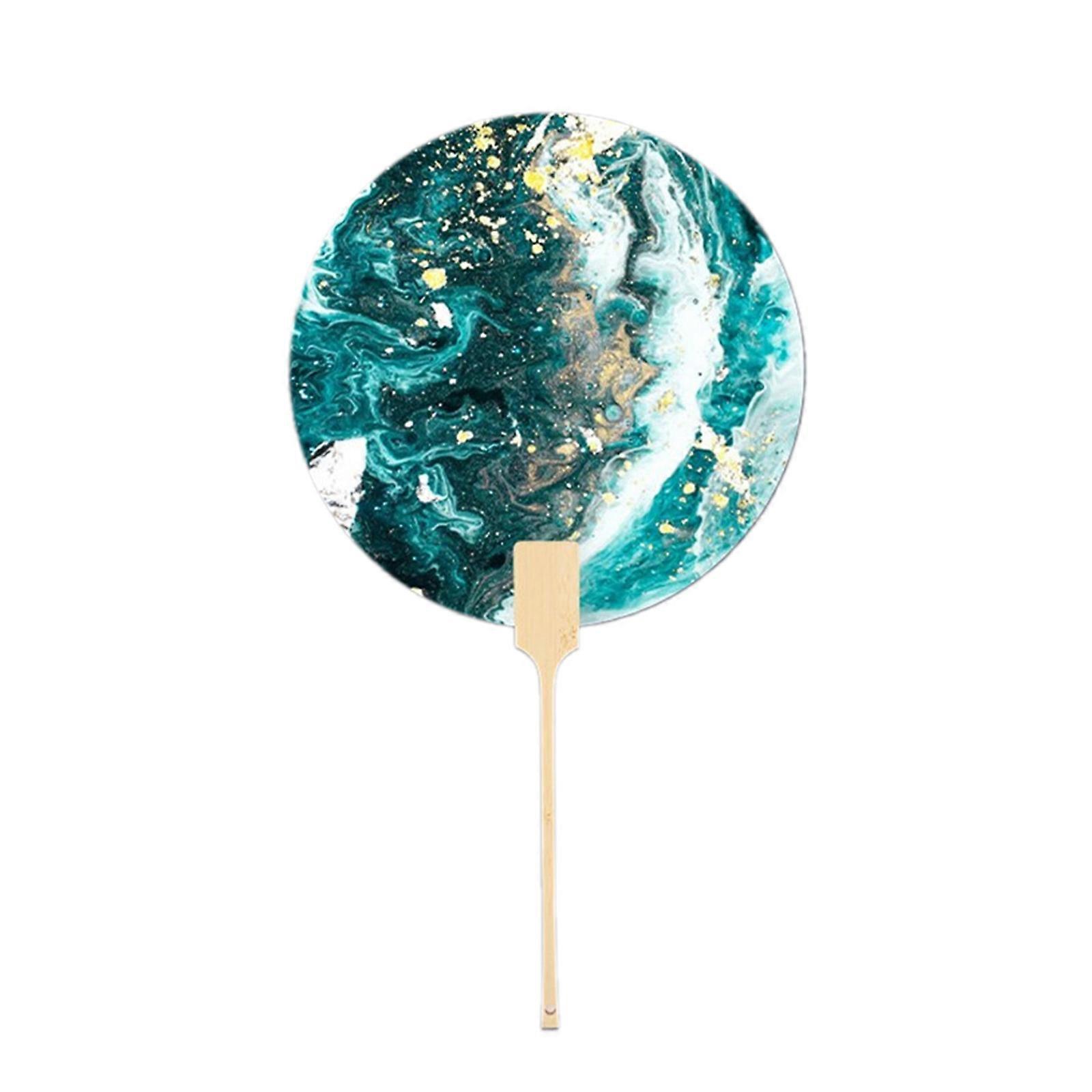 Blank Hand Fan Paper Chinese Round Unfinished Fan Painting Fan Blank Graffiti Fan Calligraphys Program Fan