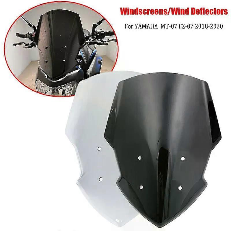 Windshield Windscreenor compatible for MT-07 FZ-07 2018 2019 2020 Motorcycle Accessories Wind Deflectors 18-20 MT07 FZ07 MT 07 FZ 07 MAXP