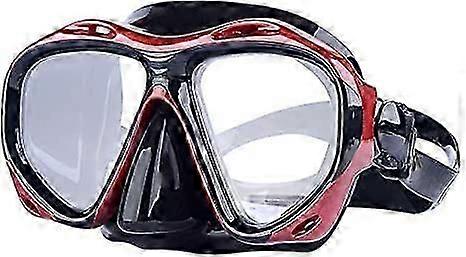 Swimming Mask Goggle UV Protection Anti Fog and Anti Leak for Men Women Youths Adults Diving Snorkelingred