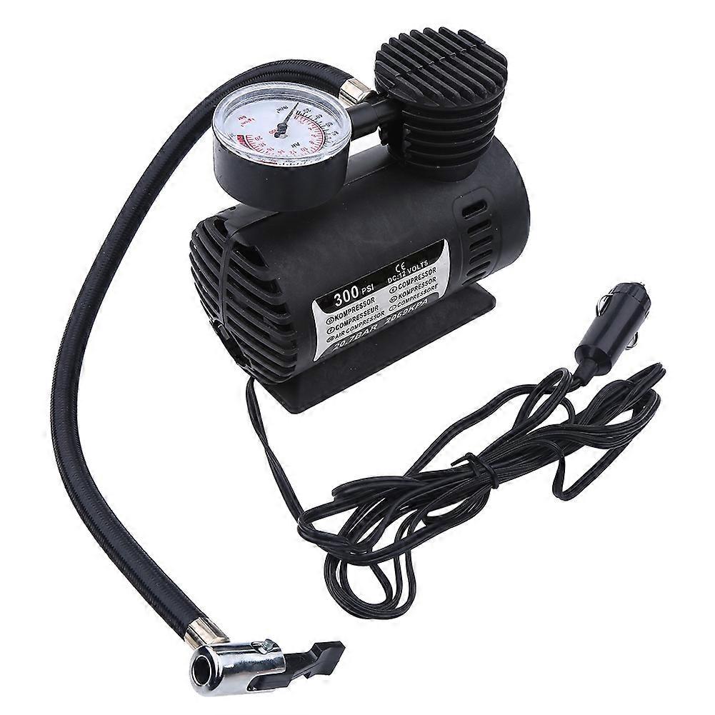 Mini Air Compressor Electric Tire Inflator Portable 12V Compact Design for Car and Bicycle Tires, Fast Inflation Speed