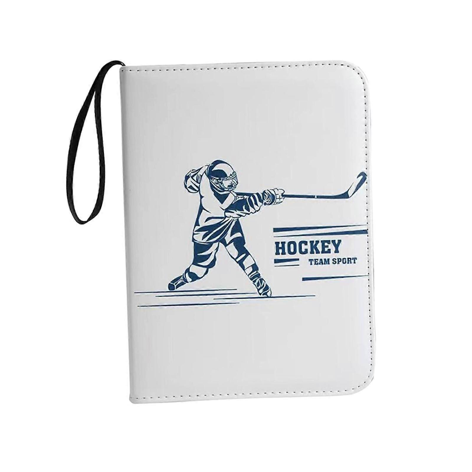 Hockey Card Folder with Sleeves, 4 Pocket Trading Card Folder with 400 Card