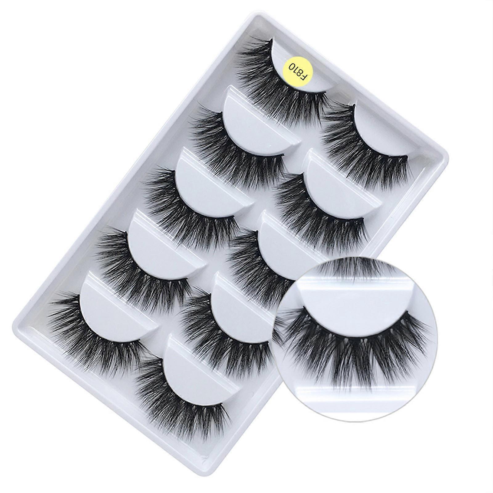 Natural Thick False Eyelashes Pairs Of Mixed Eyelashes Imitation Mink Eyelashes Pure Artificial False Eyelashes WU6320