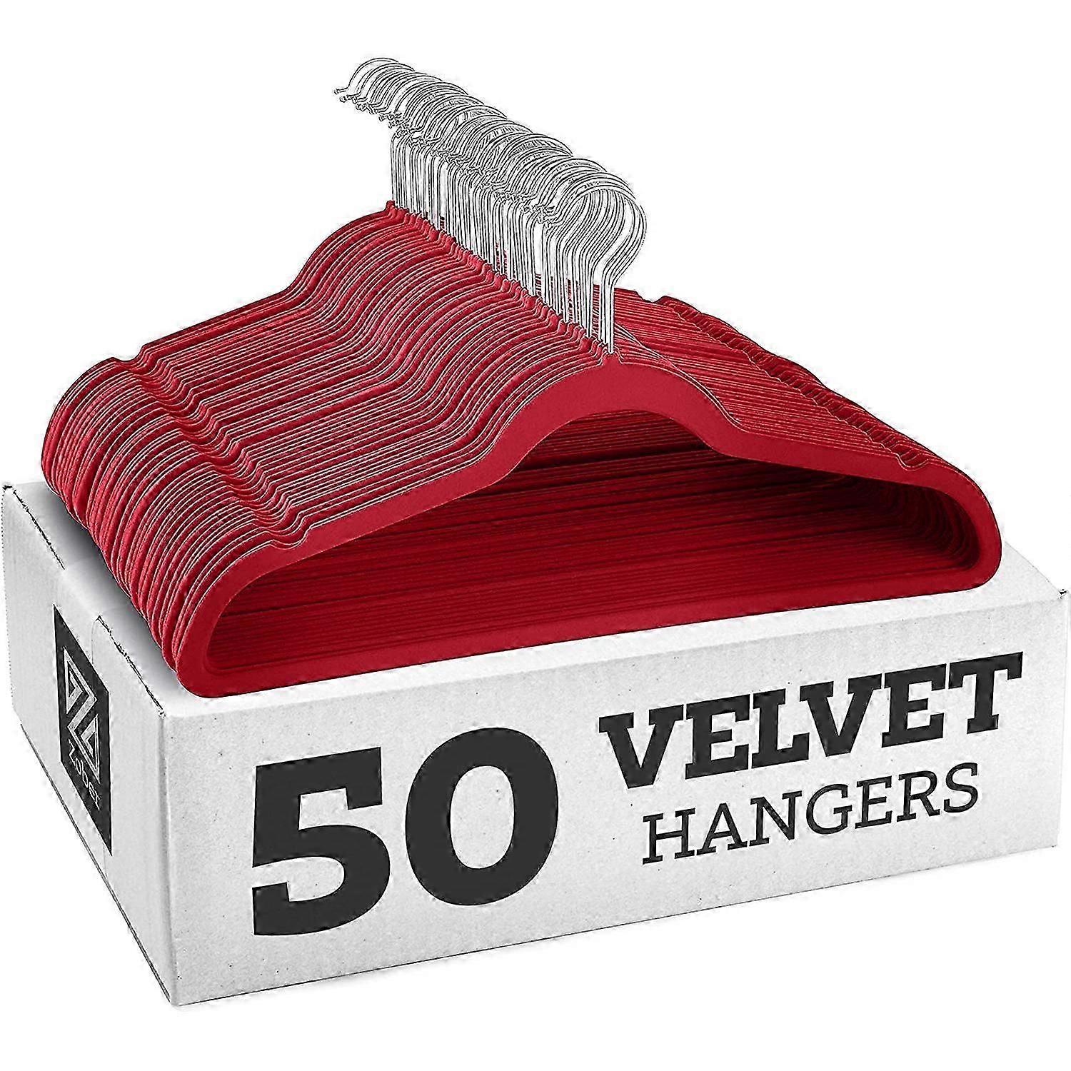 Rutschfeste Kleiderbügel aus Samt – Anzugbügel (10er-Pack)