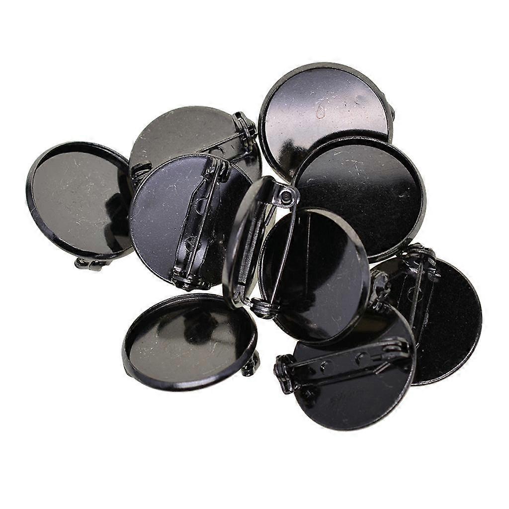 20mm Basic Brooch Base Craft Making Pin Back Parts Badge Button Breastpin