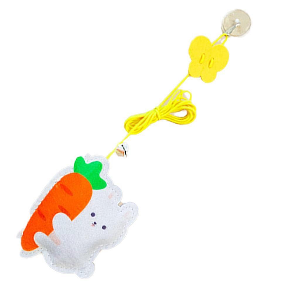 Soft Durable Hanging Cat Toy, Interactive Cat Toy Set with Adorable Designs for Indoor Cats, Reliable Safe Materials, Colorful 1 Powerful Suction Cup