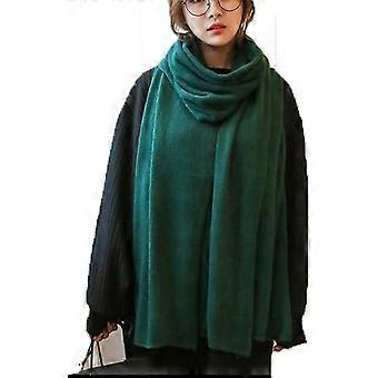 Womens Warme Winter Sjaals Set Deken Sjaal Zuivere Kleur CLT01