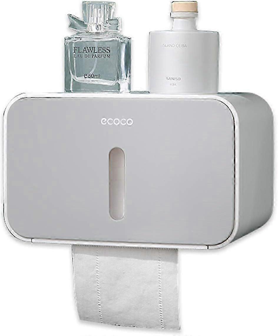 Meiyijia non-porous toilet paper rack, visual window bathroom multi-function storage box