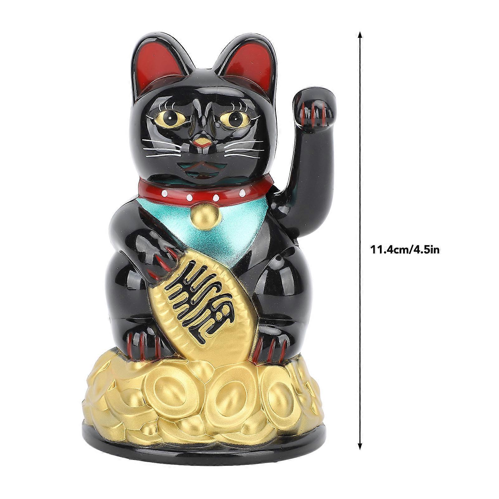 Creative Home Cartoon Electric Swing Ingot Lucky Cat Ornament
