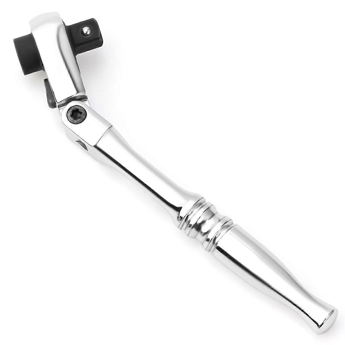 1/4 Ratchet Wrench, 2 in 1 Mini Ratchet - Socket and Bit Ratchet, 72 Teeth Reversible, 1/4 Ratchet Bent