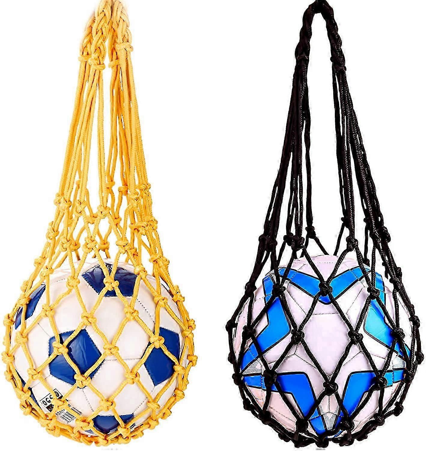 Top Net Çanta Taşınabilir Naylon Spor Topu Mesh Cep Voleybol Basketbol için