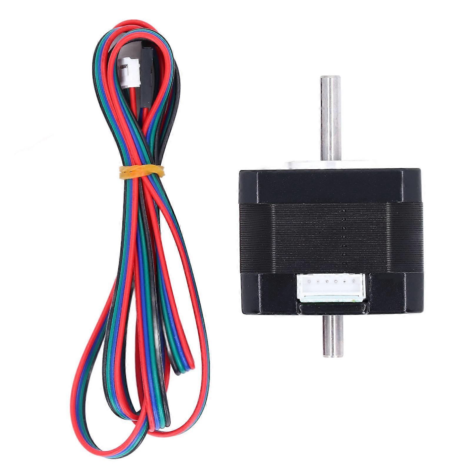 3D Printer Stepper Motor 42 Step Dual Output Shaft 1.3A 0.3N·m 2 Phase 4 Lead Accessory