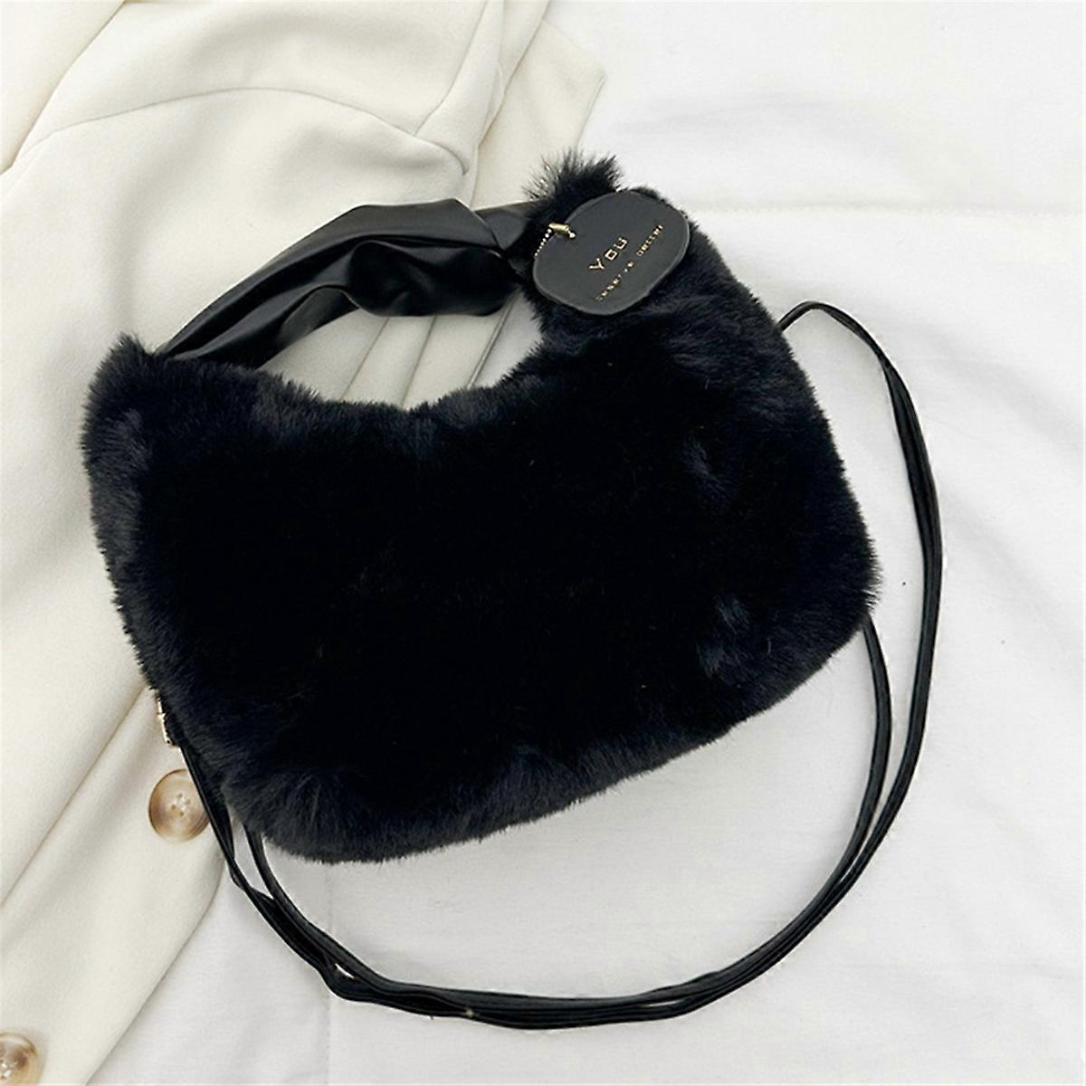 High-End Autumn and Winter Plush Crossbody Bag Versatile C