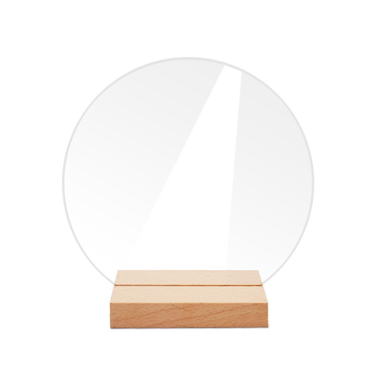 12PCS DIY Blank Acrylic Table Sign Clear Sign with Stand B
