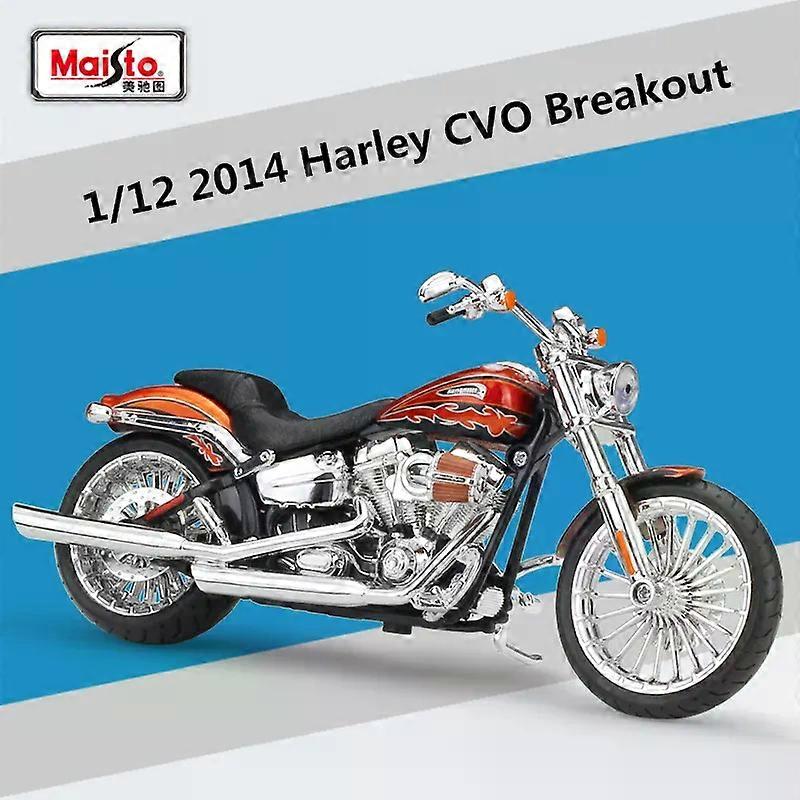 2014 CVO BREAKOUT Alloy Racing Μοτοσικλέτα Μοντέλο Diecasts Metal Cross-country Μοτοσικλέτα Μοντέλο Παιδικά Παιχνίδια Δώρο