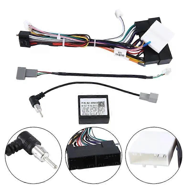 Car Radio Canbus Cable Power Wiring Harness Socket Connector CAN Bus Decoder For KIA Carnival Sedona Optima Sorento