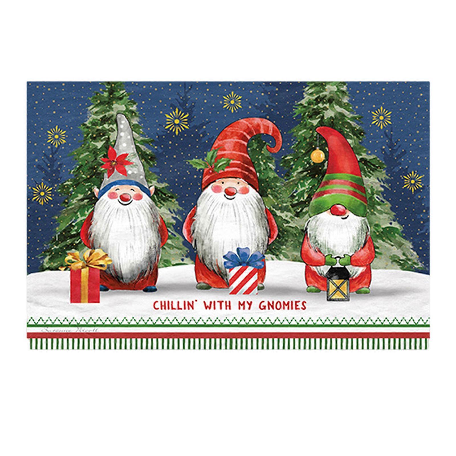 أفكار ديكور سجاد المطبخ عيد الميلاد ، سجادة الطابق المطبخ جنوم عيد الميلاد ، حصيرة المطبخ غير القابلة للانزلاق للأرضية ، زينة عطلة الشتاء في عيد الميلاد