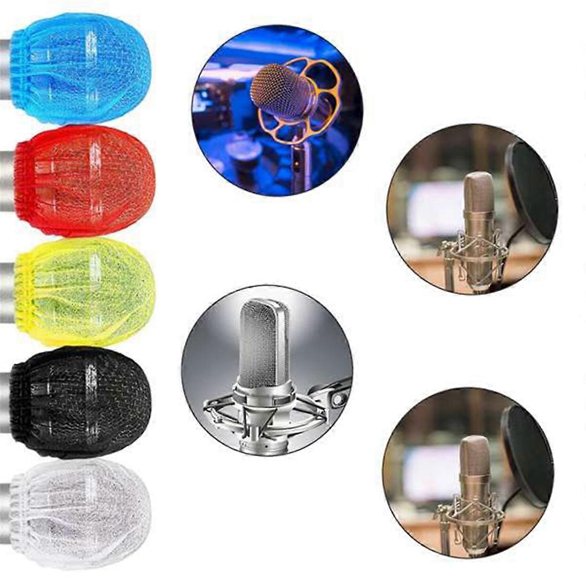 400Pcs Disposable Microphone Cover,Handheld Microphone Windscreen for Karaoke KTV Recording Studio