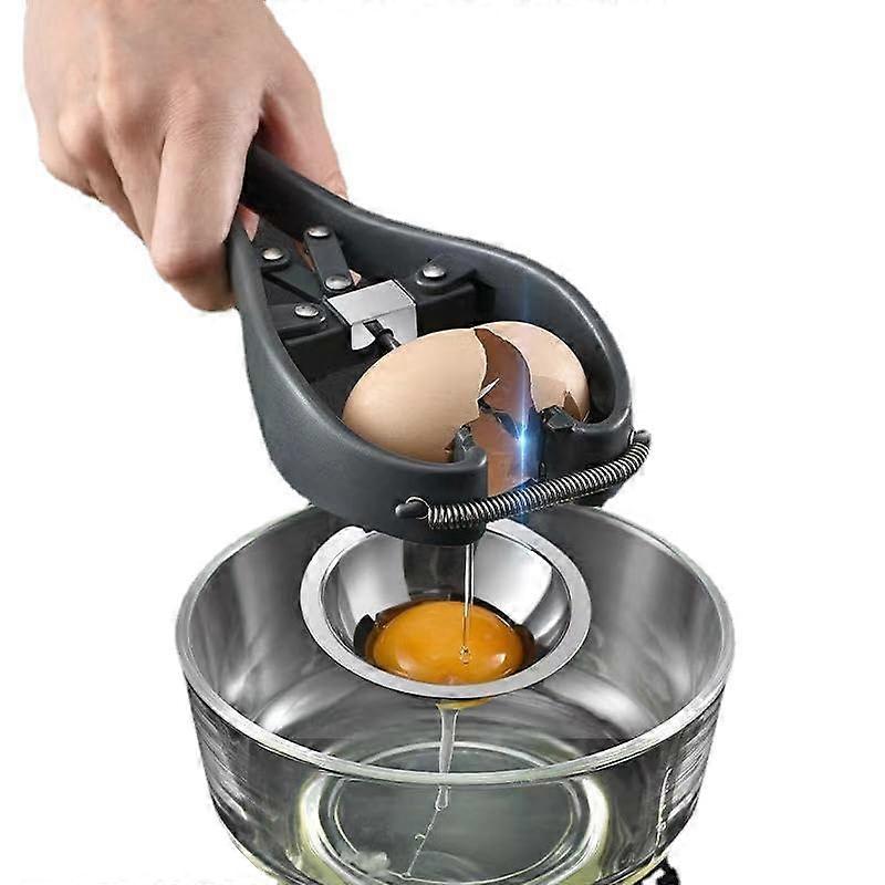 Multi-Function Stainless Steel Egg Beater with Egg White Separator for Cooking and Baking, Ergonomic Handle Design