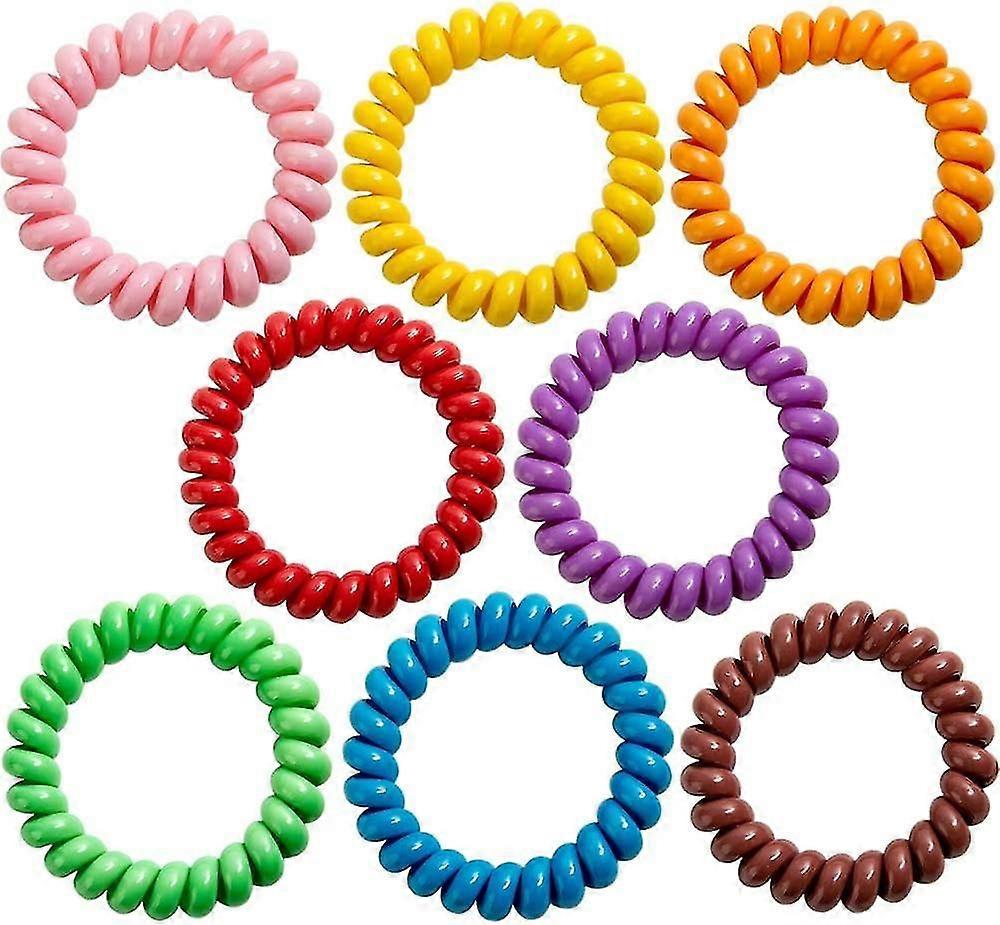 Pulseiras sensoriais para meninos e meninas com autismo, Adhd, pulseiras de bobina elástica Spd para crianças com ansiedade e necessidades especiais (8 Pack)