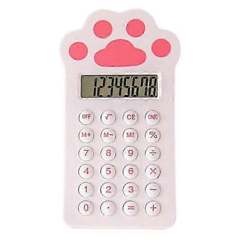 Calculator Cartoon Carrot Strawberry Cat Paw Shape Calculator Compact Portable Mini Calculator for School Office la
