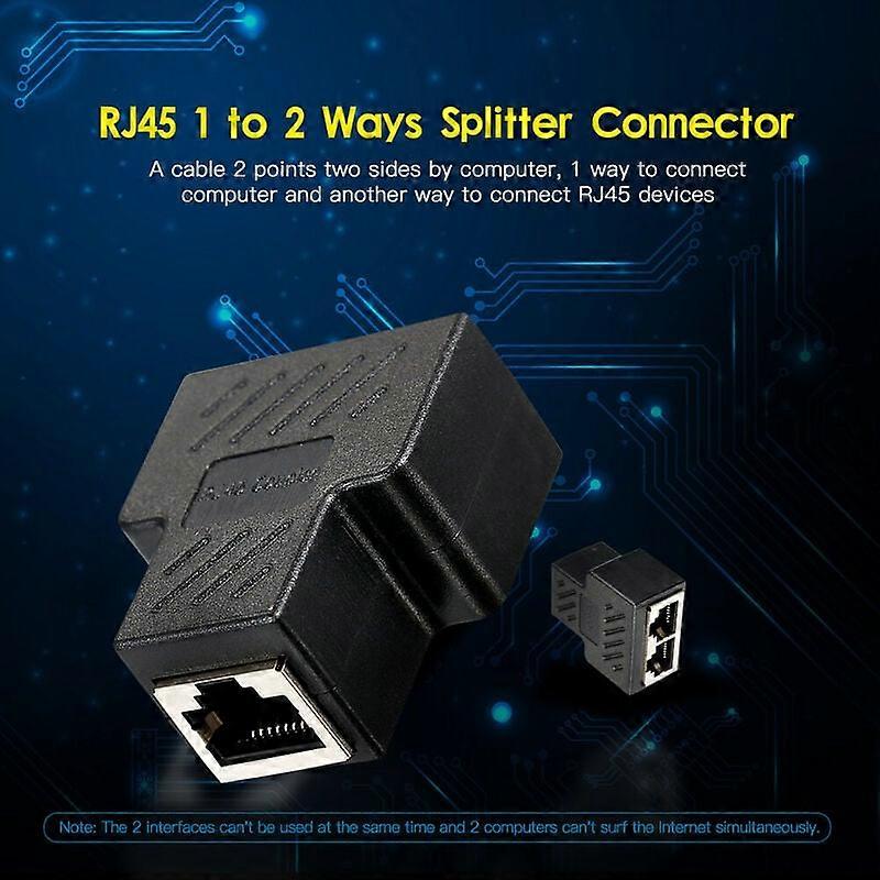 Network three-way head RJ45 connector butt joint-network three-way simultaneous Internet access AB