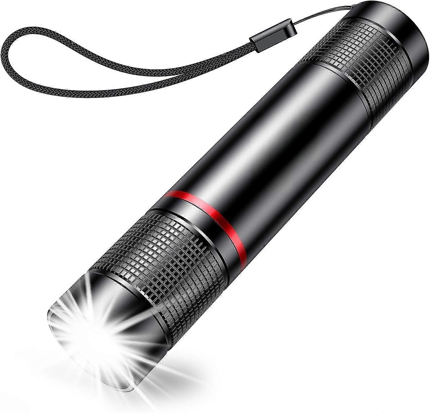 Rechargeable LED Flashlight - 2000L Adjustable Focus with 4 Modes | Waterproof Pocket Light for Emergencies