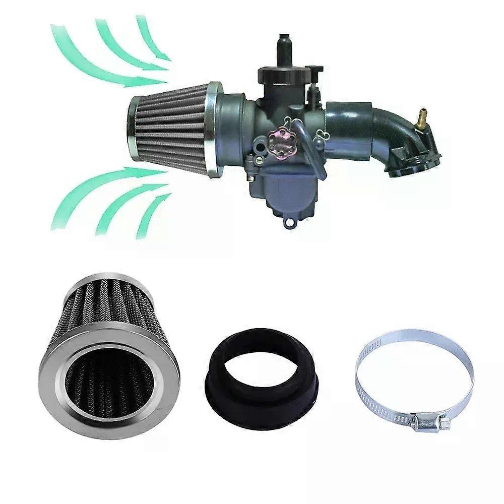 Filtre à Air Moto Universel Carbone 28mm 35mm 45mm 48mm - Admission Scooter ATV Dirt Bike Quad