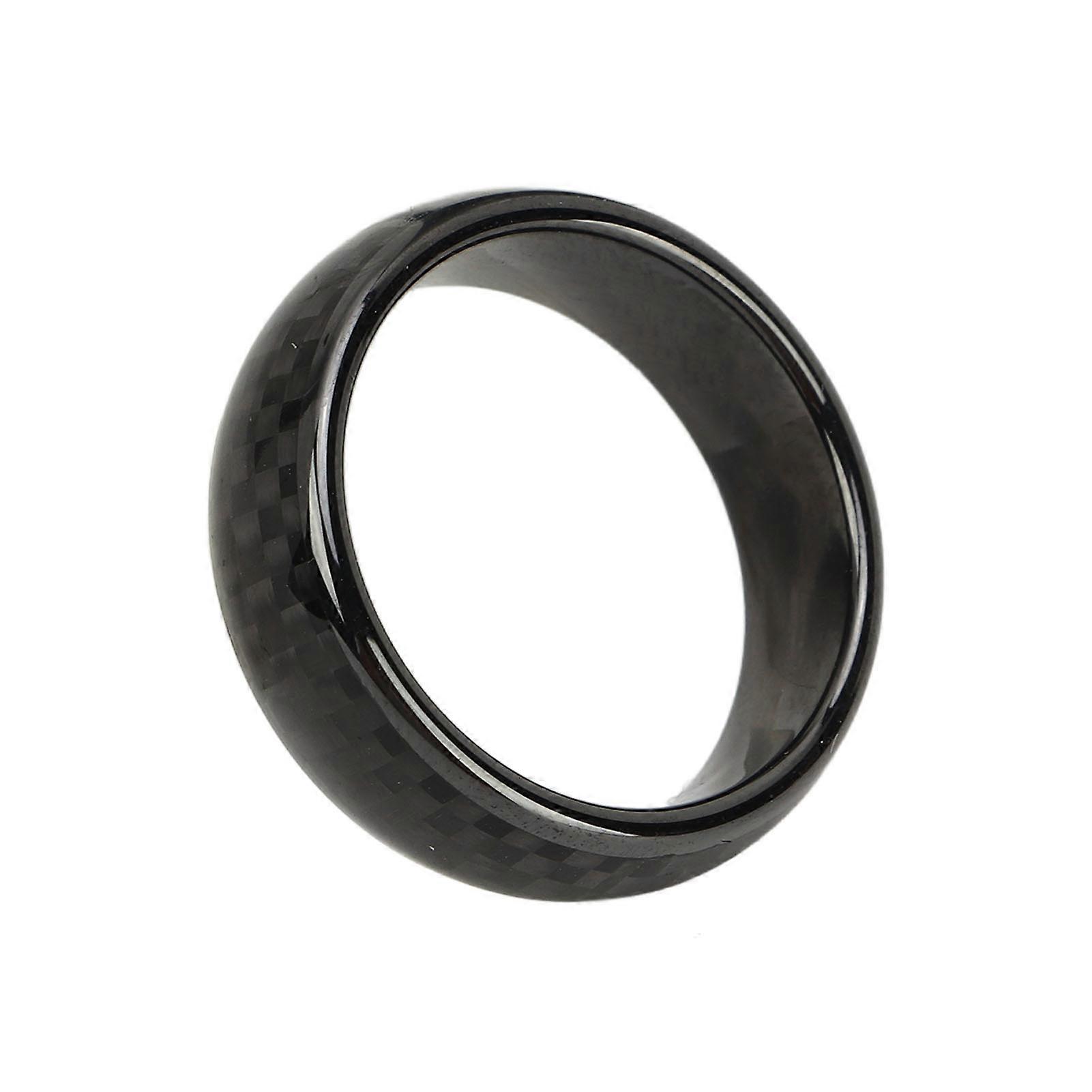 Car Key Ring Ceramic Carbon Fiber Waterproof Smart Finger Key Ring Replacement for Tesla Model 3 Y X S 10 19.8mm/0.78in ID