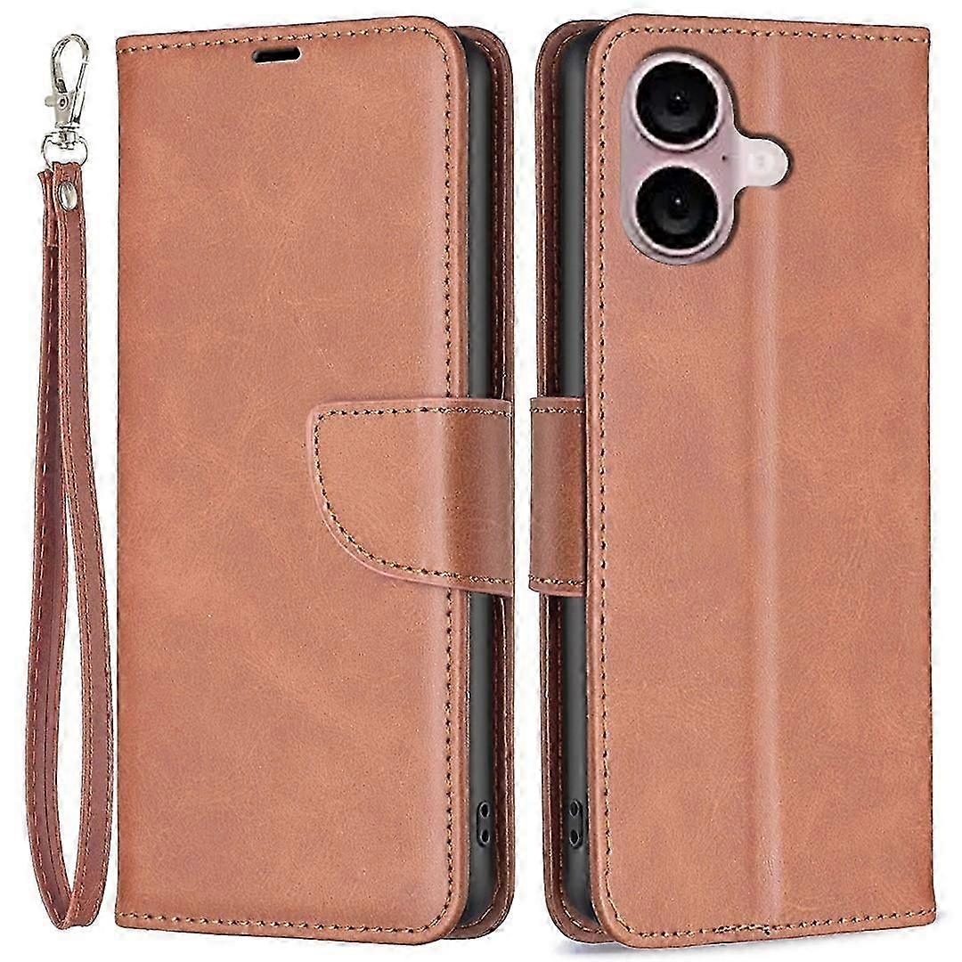For iPhone 16 Case Shockproof Leather Stand Wallet Mobile Phone Cover