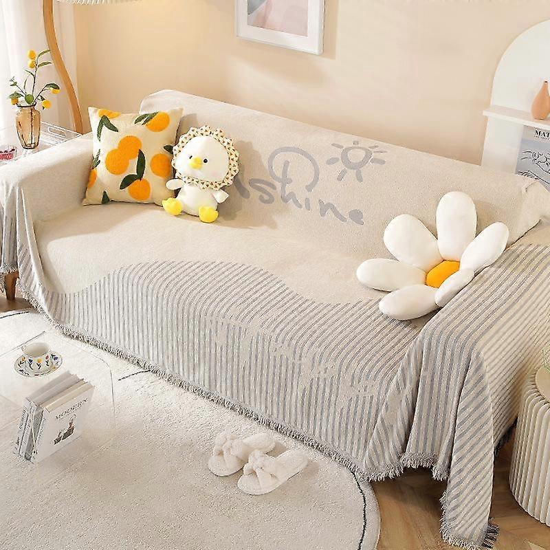 Universal for All Seasons Couch Covers Two-sided Sofa Cover for Living Room Decor Anti Cat Scratch Mat Non-slip Couch Slipcovers