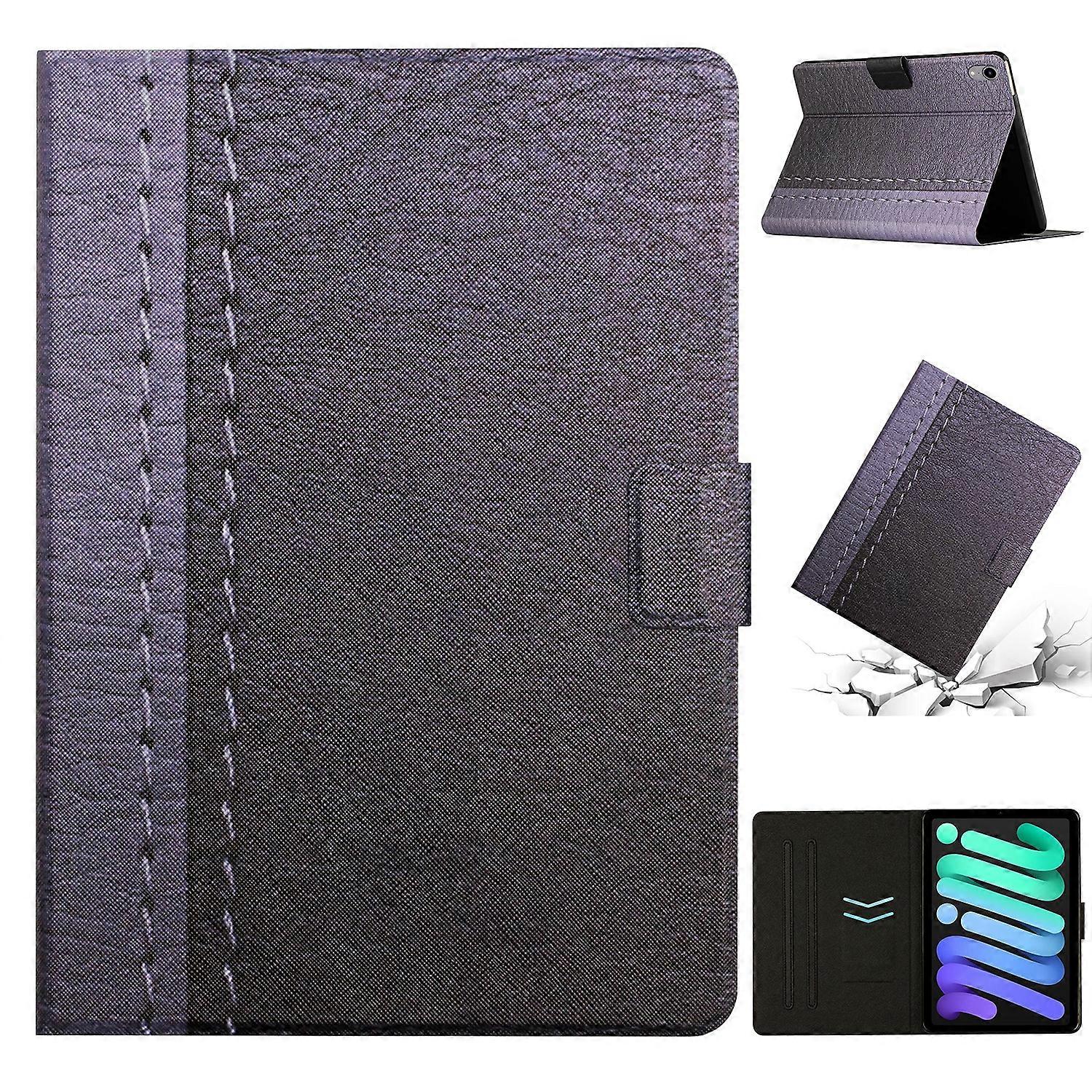 For iPad mini 2024 /mini 6 Stitching Solid Color Smart Leather Tablet Case For iPad mini 2024 / mini 6