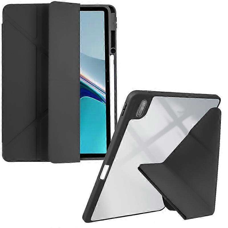 Clear Acrylic Deformation Leather Tablet Case