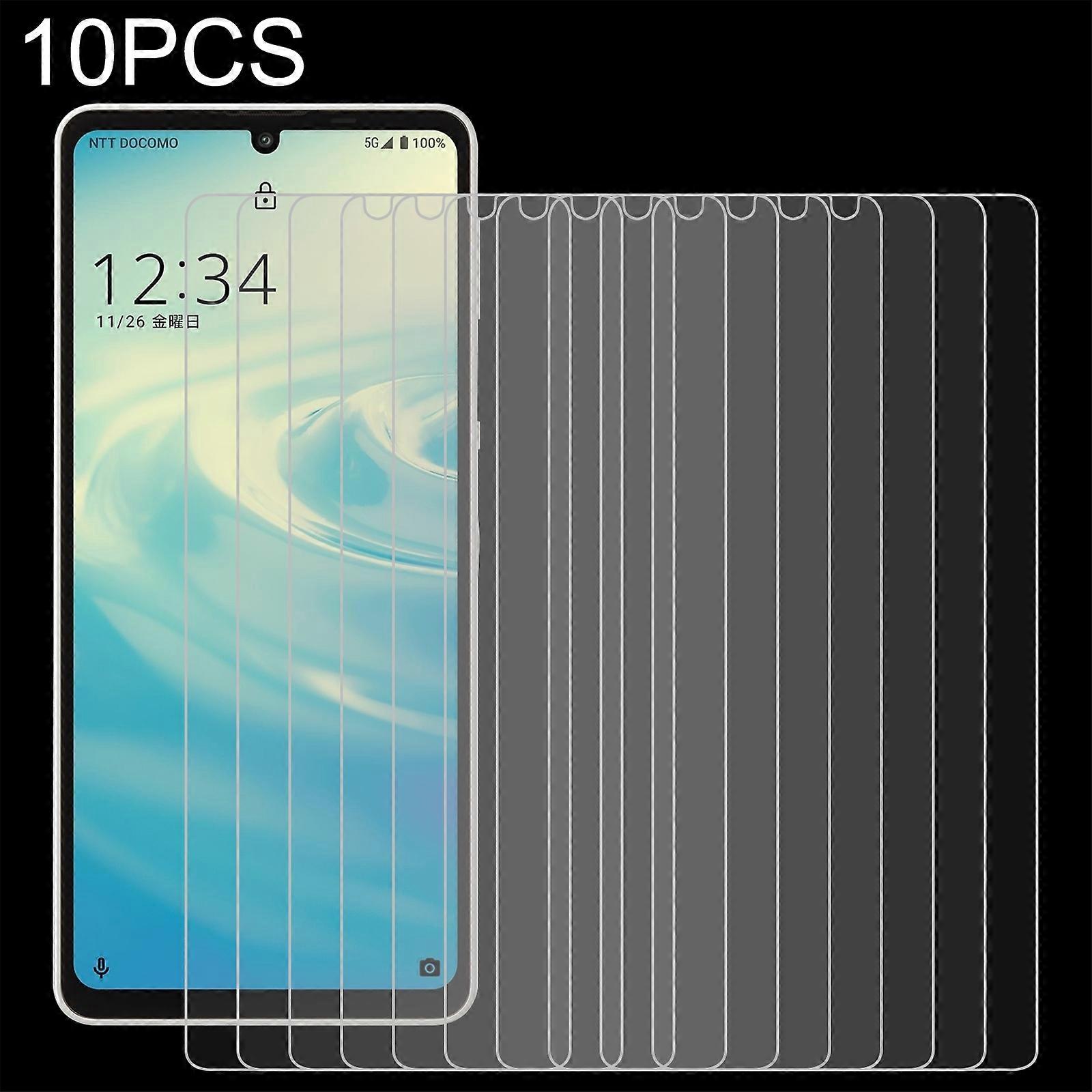 10 STÜCK 0,26 mm 9H 2,5 D gehärtete Glasfolie für Sharp Aquos Sense 6 Für Sharp Aquos Sense 6 (10 Stück)