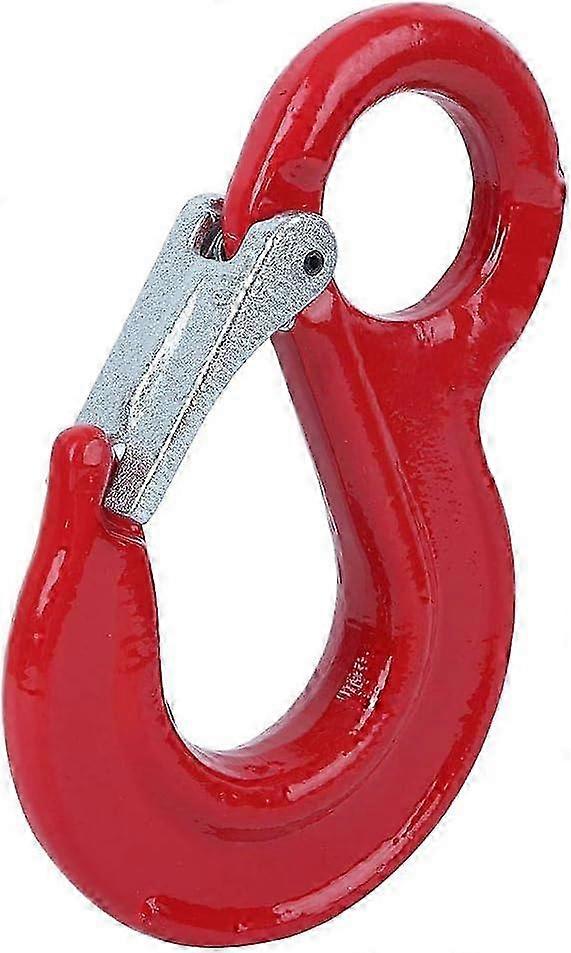 Swivel Hoist Hook, Alloy Steel Eye Hook with Safety Latch Crane Gravity Rigging 3.2T Shipbuilding Round Hook for Rigging Accessory