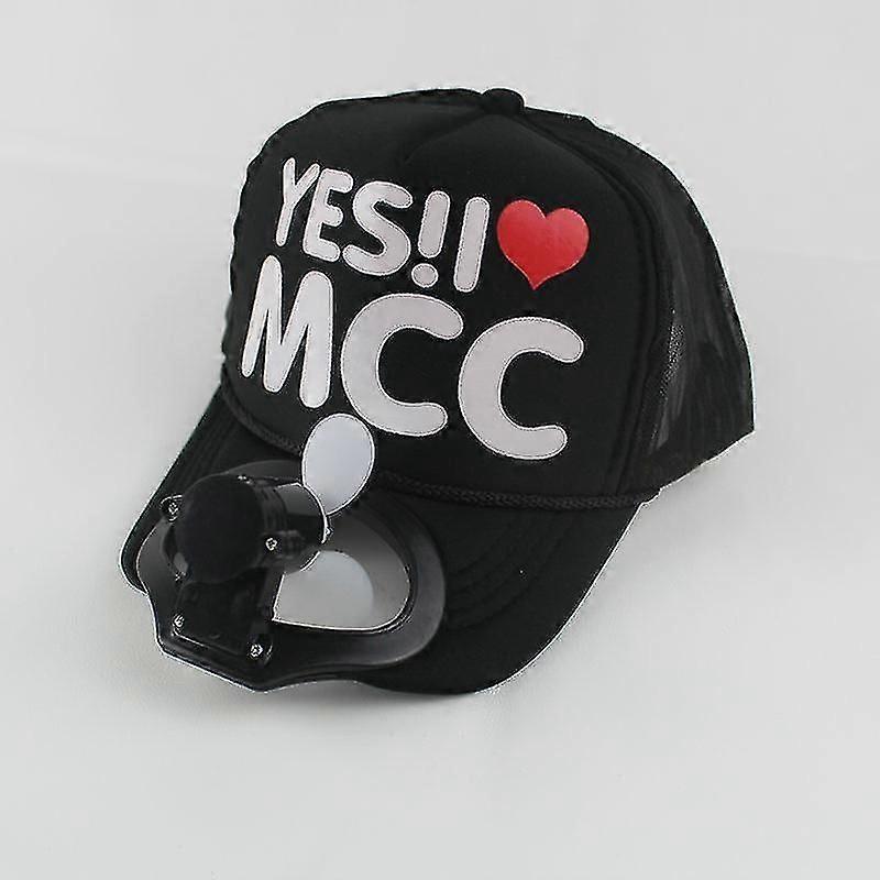 Outdoor Sunscreen Cap With Fan Mcc Pattern