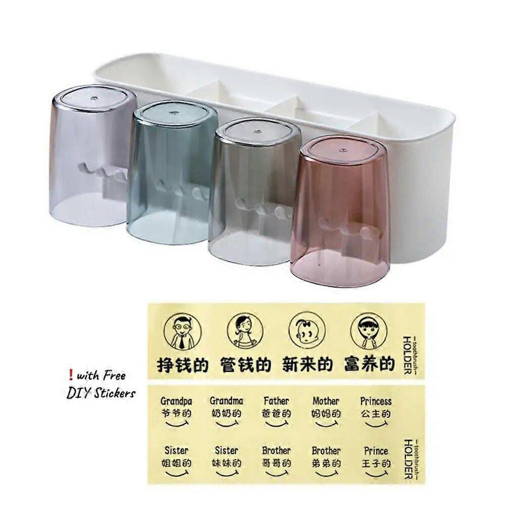 Wall Mounted Automatic Toothpaste Squeezer Toothpaste Dispenser Free Punch Toothbrush Holder Toothpaste Rack Bathroom Accessorie