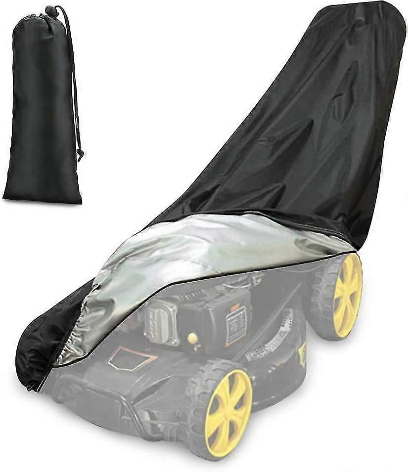 190t Lawnmower Cover, Waterproof, Dustproof And Anti-uv, With Drawstring And Storage Bag For Outdoor/indoor - 188 X 99 X 63.5 Cm
