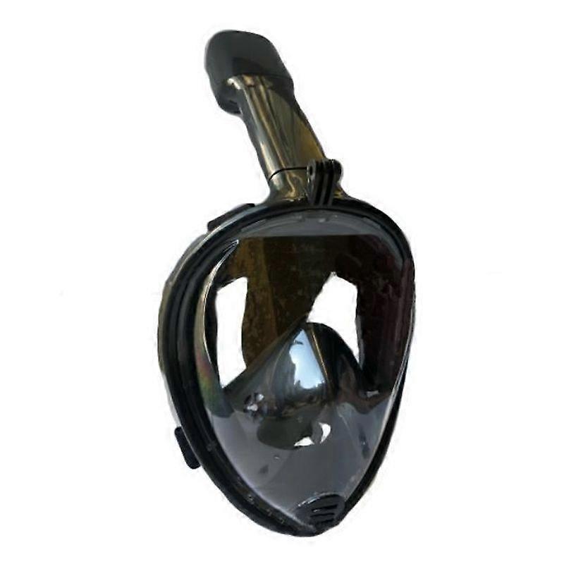 Full Face Snorkel Mask Seaview Diving Mask for Adults and KidsBlack Size LXL