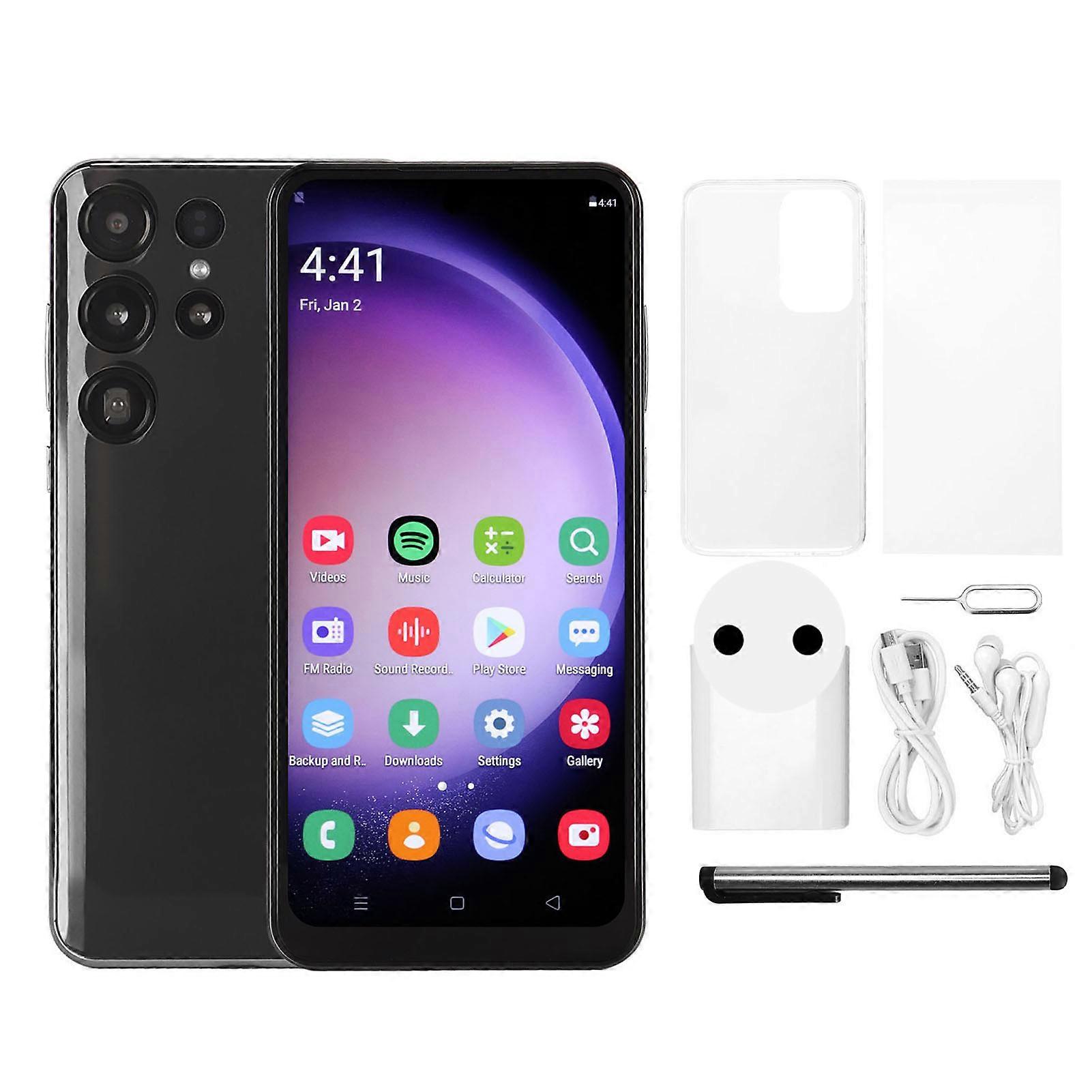 S23 Ultra 6.6 Inch 4G Network for Android 13 8GB 256GB Cell Phone 8MP 24MP Dual Camera Unlocked Smartphone with Stylus