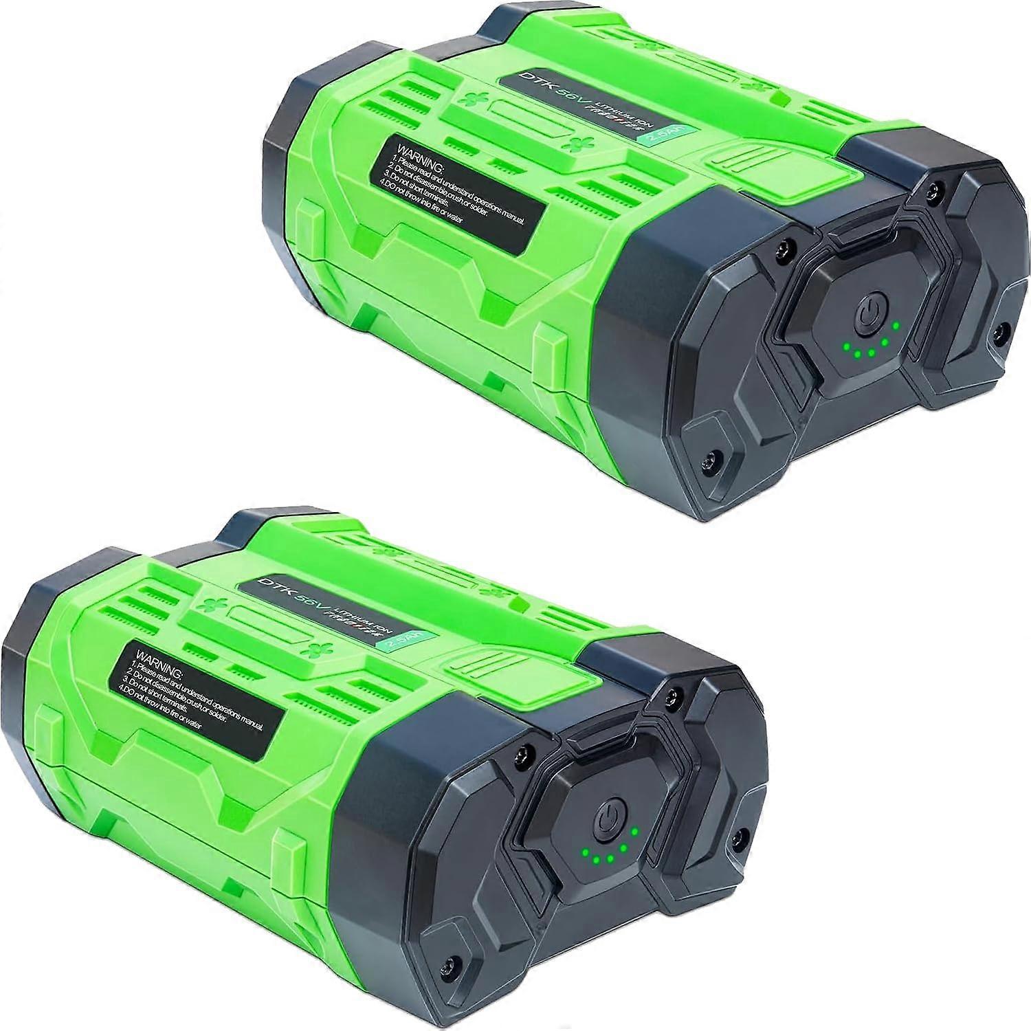 Battery Replacement for EGO 56V Battery 2.5Ah Batteries Compatible with BA1400T BA2800 BA4200T BA5600T and Easy to Carry 2Packs