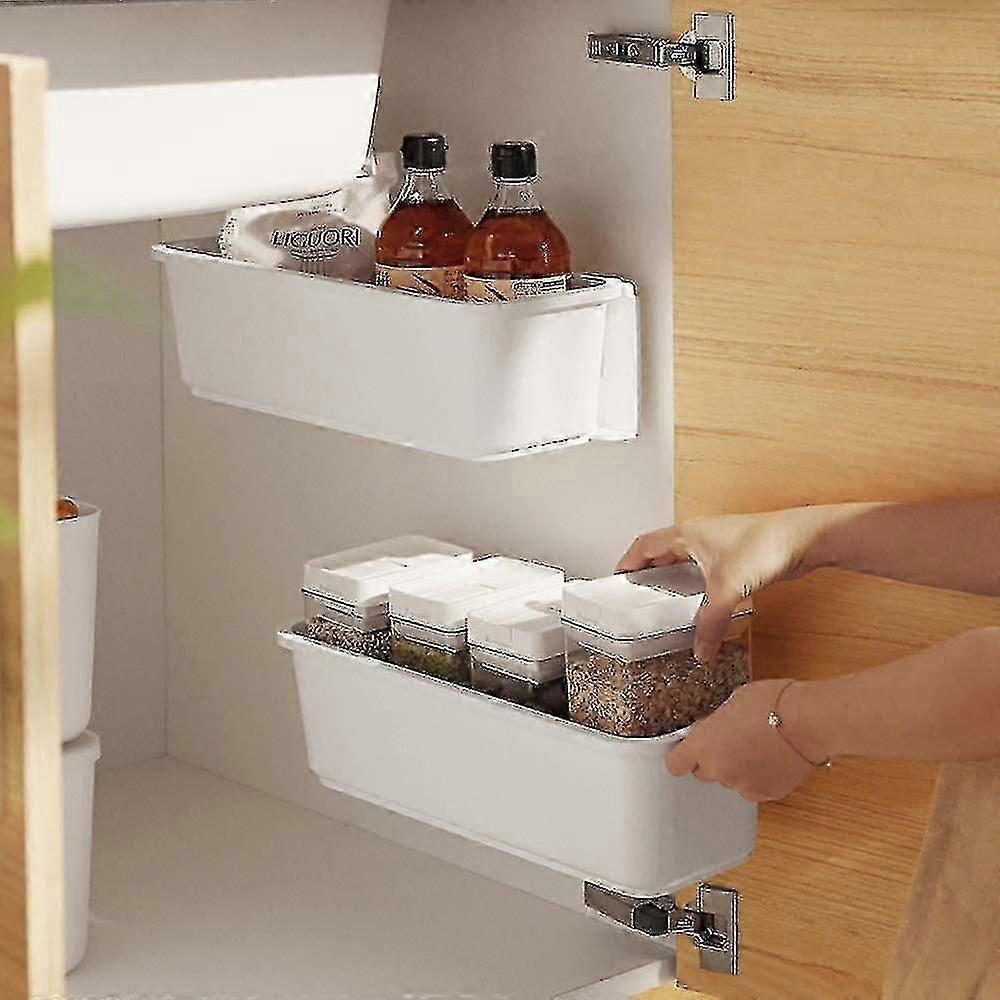 2-piece Household Kitchen Cabinet Basket Storage Rack