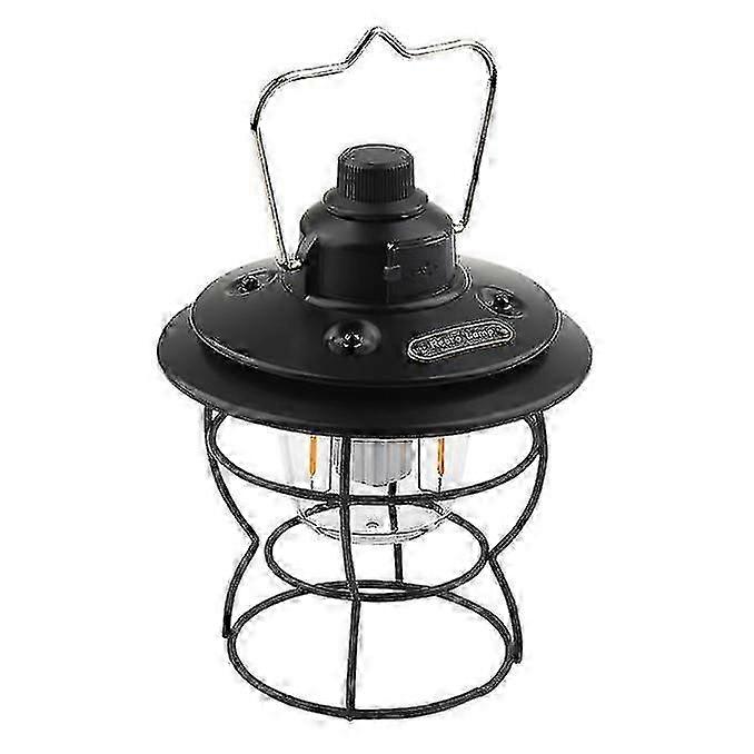Outdoor Rechargeable Portable Lantern (Black)