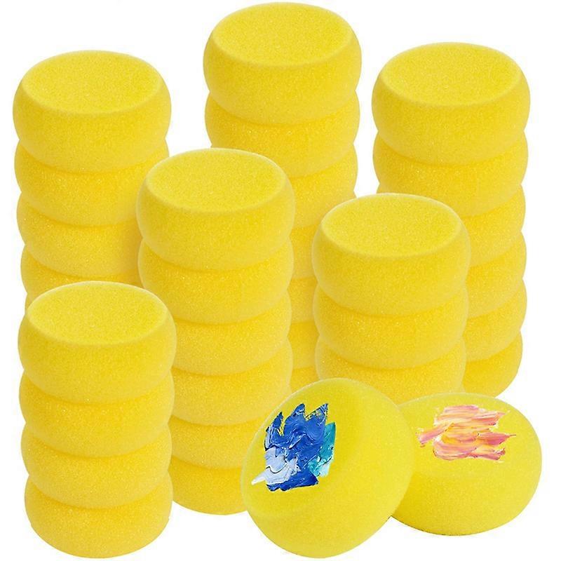 70Pcs Round Painting Sponge for Painting,Pottery Clay Art Crafts