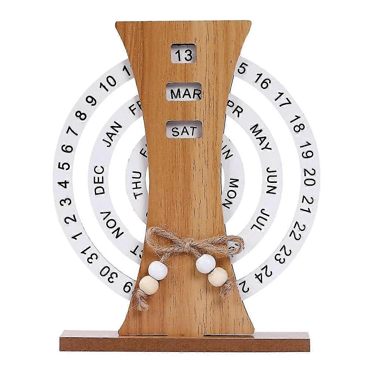 تقويم خشبي ديكور الشرفة المنزلية مكتب سطح المكتب الديكور دليل الدورية مكتب التقويم سويت هاوس ج