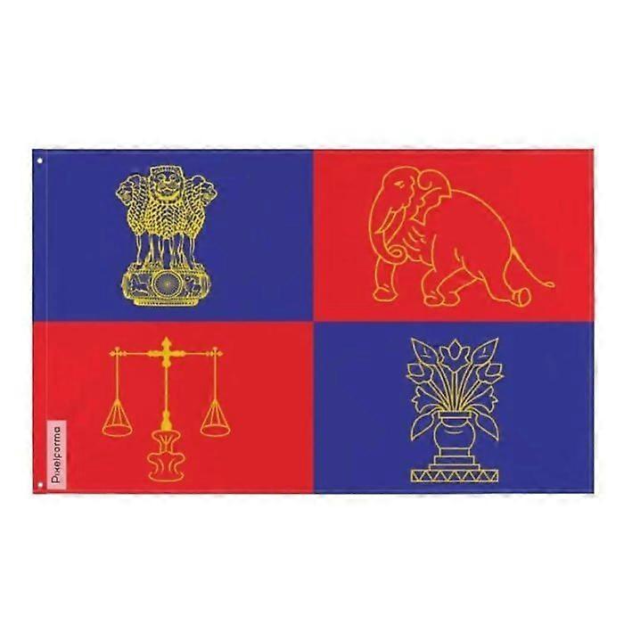 Flag of the President of India – 60 x 90 cm – Polyester – Iron eyelets – Durable