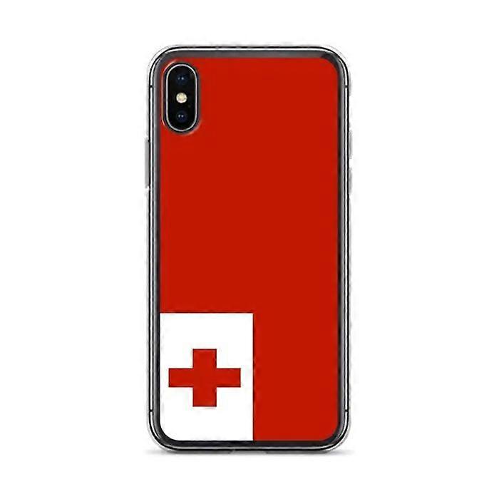 iPhone Case - PIXELFORMA - iPhone XS - Tonga Flag - Soft Silicone - Lightweight Design