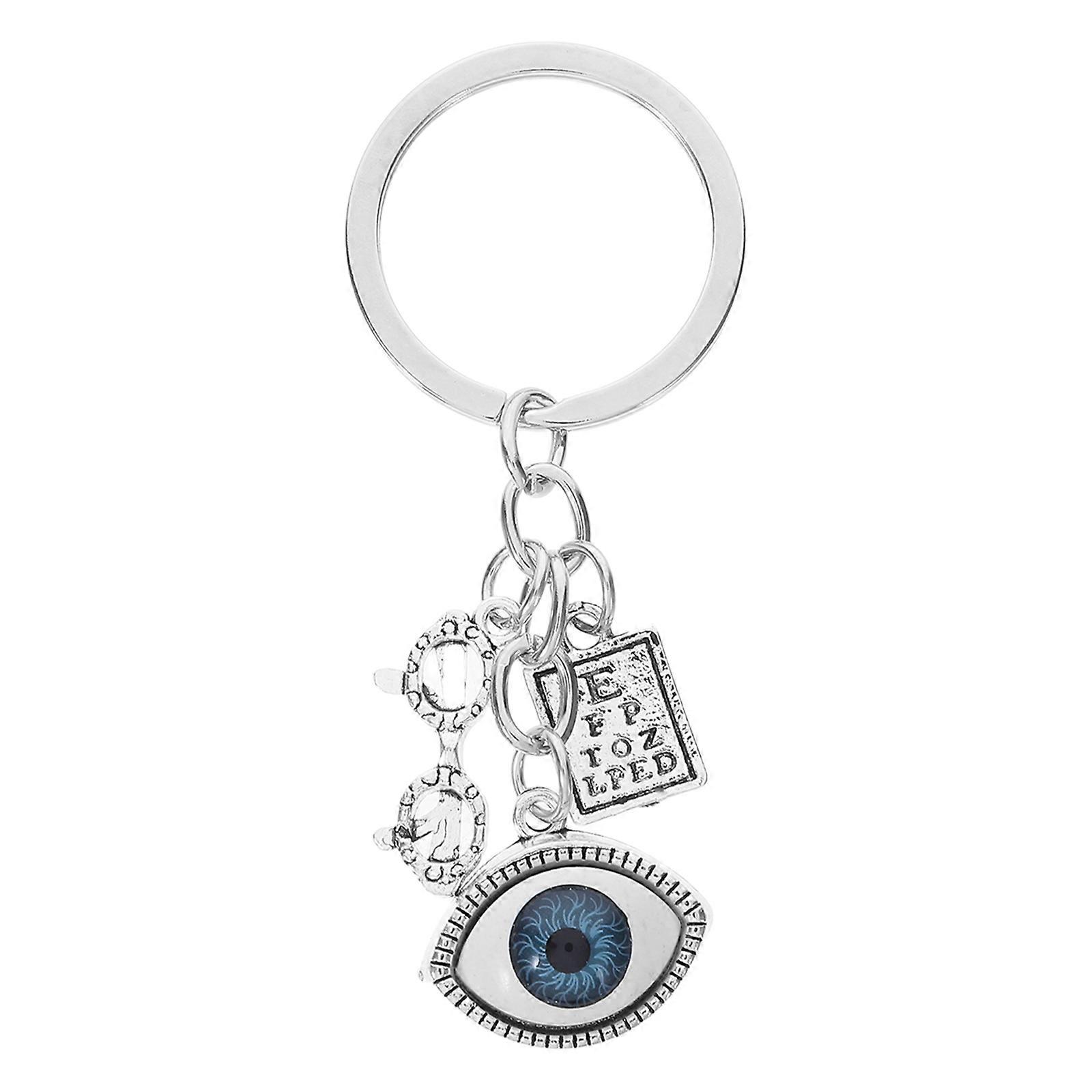 Zinc Alloy Keychains for Men, Eye Design with Sturdy Construction